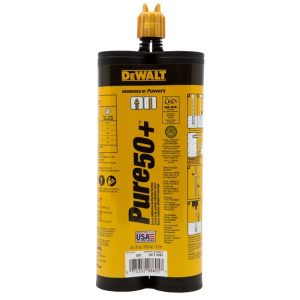 DeWalt 08605-PWR Pure50+™ Epoxy Adhesive 20.5 OZ (610ml) 1-1