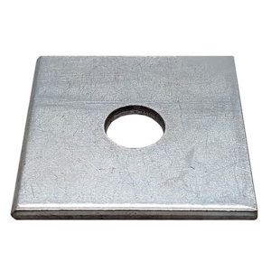 Fastening Specialists Plain Square Washer 3 X 3 X 1/4 X1/2 - ROUND
