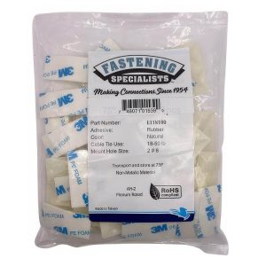 Cable Tie Mounting Pads, 3/4" X 3/4"