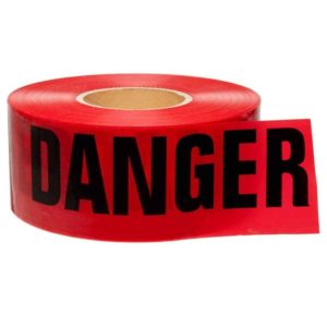 Red Danger Tape, 300 FT