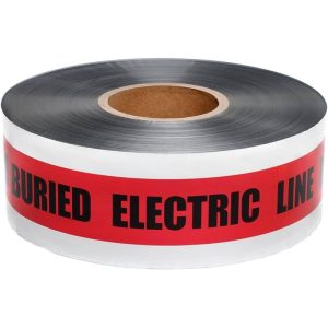 Red Underground Detect Tape, 1000 FT