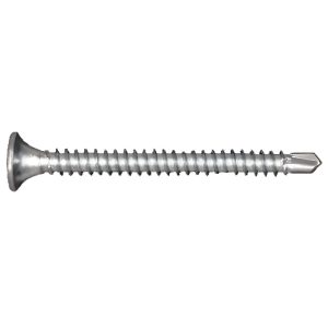 Drywall, Flat Phillips, Zinc Plated, Self Drilling Screws (Tek), 6 X 1 1/4