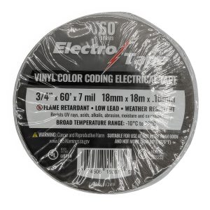 UL Listed Electrical Tape, 7M, 3/4" X 60 FT