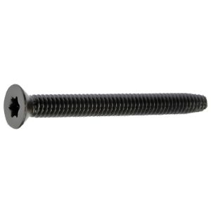 Floorboard Screws, Flat Torx, Black Phosphate, Type F, 1/4-20 X 2