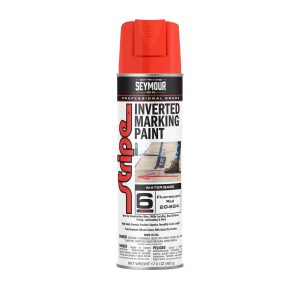 SEY 20-654 Stripe Inverted Water Based, Red Fluorescent, 17 oz. fill