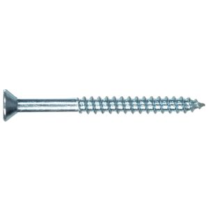 Zinc Plated Flat Phillips Wood Screws, Type 17 Point, 8 X 2 1/2 - Bulk