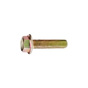 Grade 8 Hex Head Flange Bolts, Yellow Zinc Plated, 1/4-20" X 3/4"