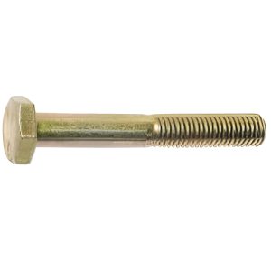 Grade 8 Hex Head Cap Screws, Yellow Zinc Plated, 1/4-20" X 1/2"