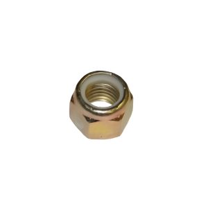 Grade 8, Nylon Insert Lock Nuts, Yellow Zinc Plated, 1/4-20