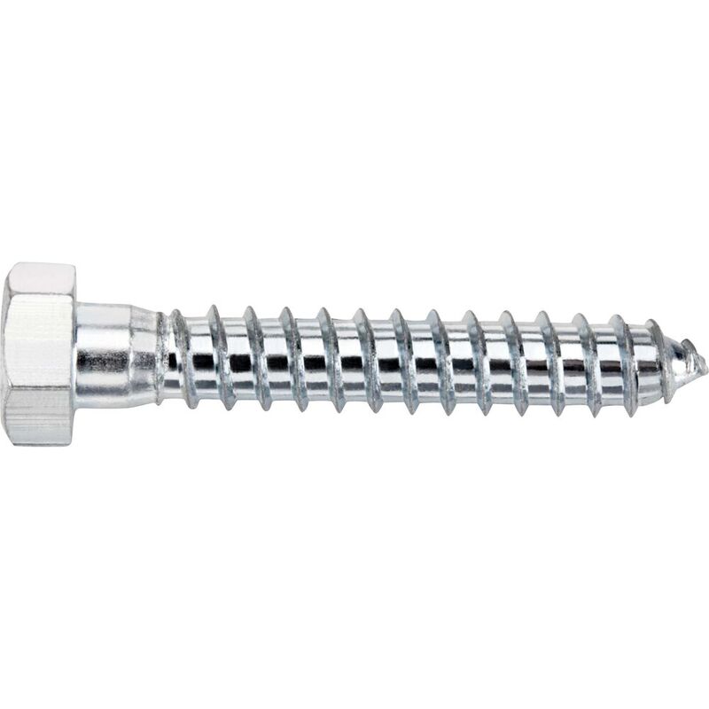 Hex Head Lag Bolts - Zinc Plated
