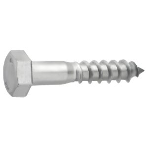 Hex Head Lag Bolts, Zinc Plated 1/4 X 2
