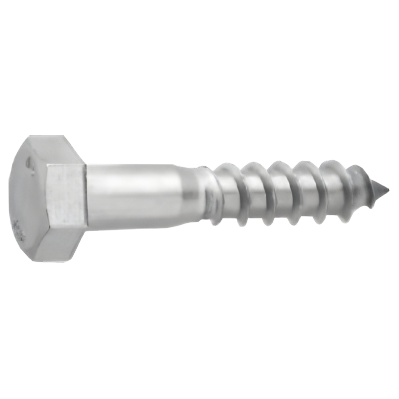 Hex Head Lag Bolts - 18-8 Stainless Steel