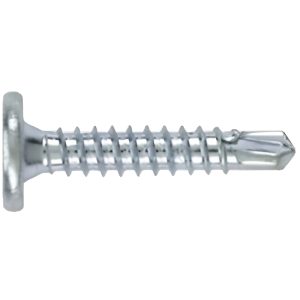 Pancake Head, Phillips Self Drilling (Tek) Screws,Corrosion Resistance, #3 Point, 10 X 1