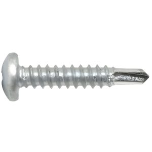 Pan Phillips Self Drilling (Tek) Screws, Zinc Plated, #3 Point, 6 X 3/8