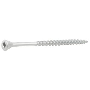 Stainless Steel Square Drive Trim Head Exterior Deck Screws, 7 X 1 5/8 - Bulk