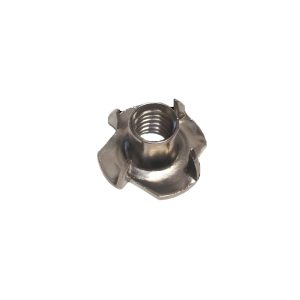 18-8 Stainless Steel Pronged Tee Nuts, 10-24 X 9/32