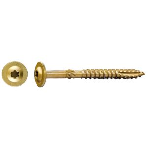 TIEMAX PRO Structural Star Wafer Head Screws, Corrosion Resistance, 17 Point, 1/4 X 1 1/2