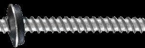 Hex Washer Head Tapfast Screws w/Bonded Washer, Corrosion Resistance, 10-16 X 1 (approx 136)