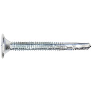 Flat Phillips Wafer Hd Self Drilling (Tek) Screws, Corrosion Resistance, #3 Point, 10-24 X 1 1/2
