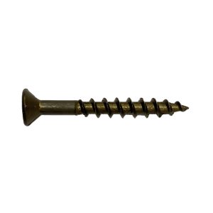 Flat Square Drive Wood Screws, Zinc Plated, 8 X 3/4